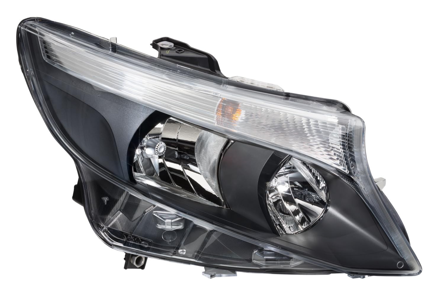 HELLA 1EL 011 284-881 FF/Halogen Scheinwerfer - für u.a. Mercedes-Benz V-Class (W447) - schwarz - CCC/ECE - für Rechtsverkehr - rechts von Hella