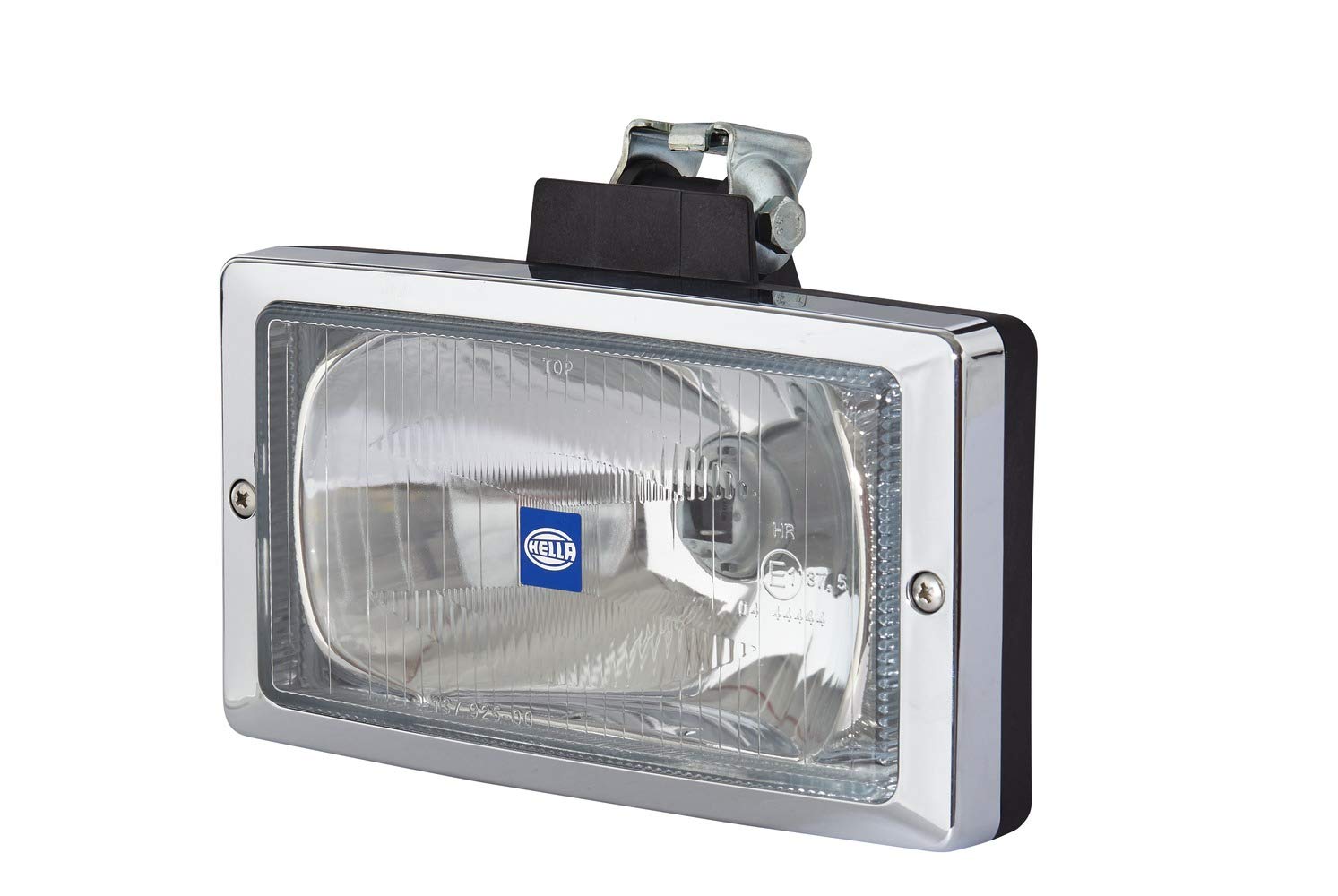 HELLA Halogen Fernscheinwerfer - Jumbo 220 - 24V / 12V - rechteckig - Referenzzahl: 37.5 - gemusterte Streuscheibe - glasklar - links/rechts - 1FE 006 300-001, Schwarz HELLA Halogen Fernscheinwerfer - Jumbo 220 - 24V / 12V - rechteckig - Referenzzahl: 37.5 - gemusterte Streuscheibe - glasklar - links/rechts - 1FE 006 300-001, Schwarz von Hella