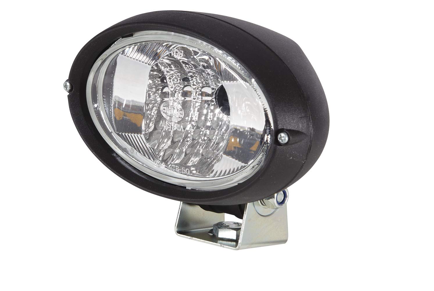 HELLA Halogen Arbeitsscheinwerfer - Oval 100 - 24V / 12V - Anbau/geschraubt - stehend/schwenkbarer Montagebügel - Nahfeldausleuchtung - Stecker: Flachstecker - 1GA 996 361-501 HELLA Halogen Arbeitsscheinwerfer - Oval 100 - 24V / 12V - Anbau/geschraubt - stehend/schwenkbarer Montagebügel - Nahfeldausleuchtung - Stecker: Flachstecker - 1GA 996 361-501 von Hella
