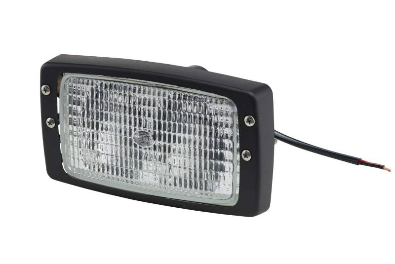 HELLA 1GB 996 080-011 Halogen-Arbeitsscheinwerfer - Double-Beam - 12V - 2300lm - Einbau/Schraubanschluss - 2-Punkt Befestigung - Bodenausleuchtung - Kabel: 250mm - Stecker: offene Kabelenden von Hella