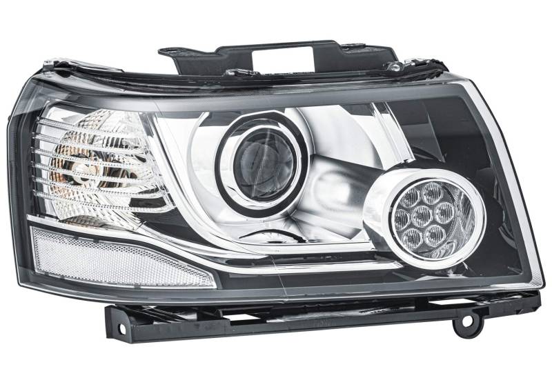 HELLA 1LJ 354 813-021 LED/Halogen Scheinwerfer - für u.a. Land Rover Freelander 2 (L359) - ECE - für Linksverkehr - rechts, Schwarz von Hella