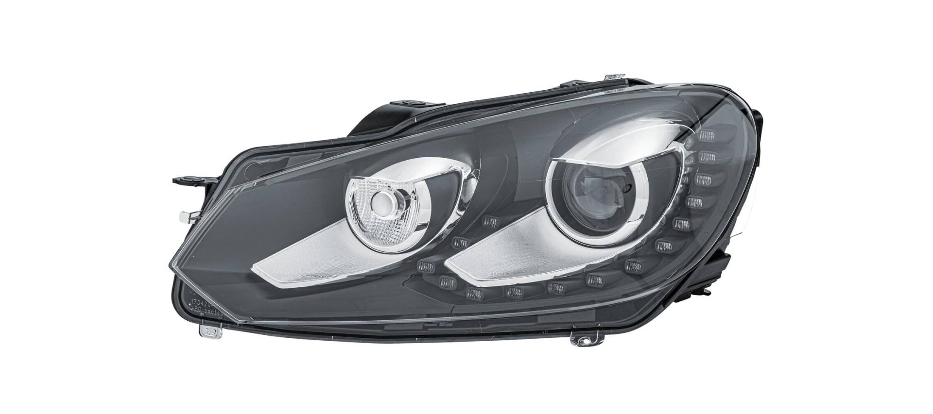 HELLA 1ZS 009 902-771 Bi-Xenon/LED Scheinwerfer - für u.a. VW Golf VI (5K1) - ECE - für Rechtsverkehr - links, Schwarz, Chrom HELLA 1ZS 009 902-771 Bi-Xenon/LED Scheinwerfer - für u.a. VW Golf VI (5K1) - ECE - für Rechtsverkehr - links, Schwarz, Chrom von Hella