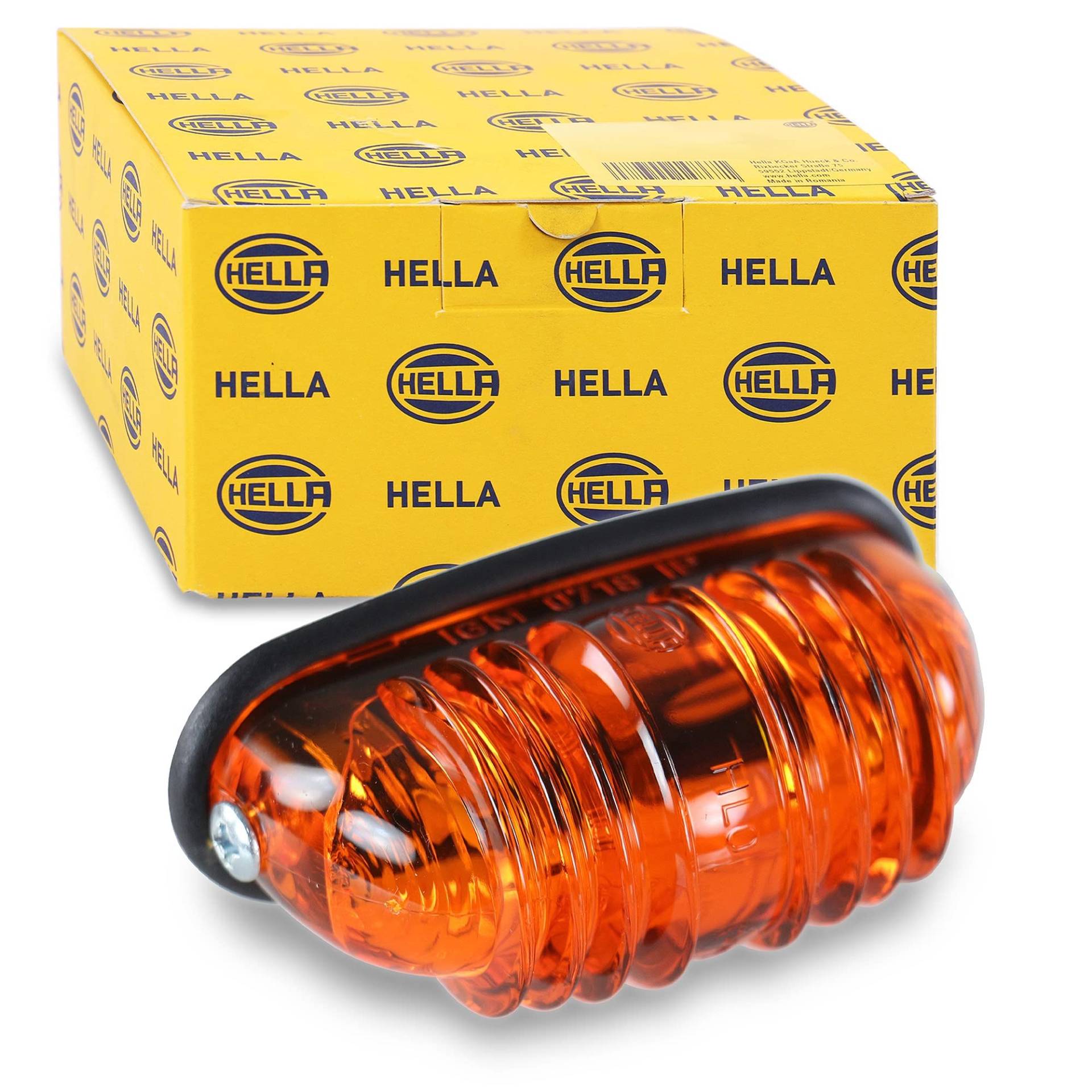 HELLA 2BA 001 227-211 Blinkleuchte - Anbau - Lichtscheibenfarbe: gelb - links/rechts/vorne und hinten HELLA 2BA 001 227-211 Blinkleuchte - Anbau - Lichtscheibenfarbe: gelb - links/rechts/vorne und hinten von Hella
