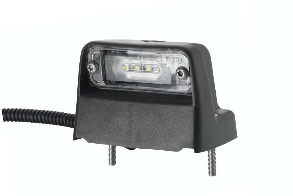 HELLA 2KA 010 278-137 Kennzeichenleuchte - Kennzeichenbeleuchtung - Anhänger - LED - 24V - Anbau/geschraubt - SAE/ADR/GGVS - Kabel: 1000mm - Stecker: DEUTSCH Stecker - rechts/links HELLA 2KA 010 278-137 Kennzeichenleuchte - Kennzeichenbeleuchtung - Anhänger - LED - 24V - Anbau/geschraubt - SAE/ADR/GGVS - Kabel: 1000mm - Stecker: DEUTSCH Stecker - rechts/links von Hella