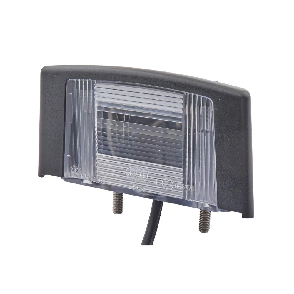 HELLA 2KA 340 828-001 Kennzeichenleuchte - Halogen - 24V - Anbau/geschraubt - Lichtscheibenfarbe: glasklar - Kabel: 500mm - Stecker: EASYCONN - seitlicher Anbau - Menge: 1 HELLA 2KA 340 828-001 Kennzeichenleuchte - Halogen - 24V - Anbau/geschraubt - Lichtscheibenfarbe: glasklar - Kabel: 500mm - Stecker: EASYCONN - seitlicher Anbau - Menge: 1 von Hella