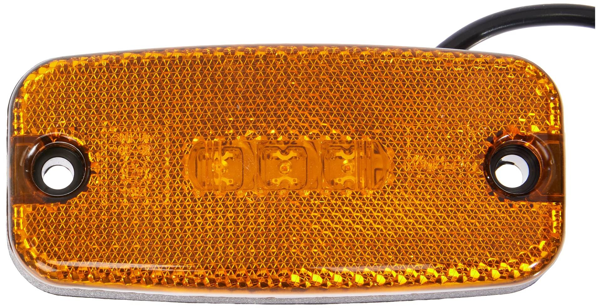 HELLA VALUEFIT 2PS 357 008-011 Seitenmarkierungsleuchte - LED - 24/12V - Schraubanschluss/Anbau - Lichtscheibenfarbe: gelb - Kabel: 500mm - Stecker: offene Kabelenden - seitlicher Anbau HELLA VALUEFIT 2PS 357 008-011 Seitenmarkierungsleuchte - LED - 24/12V - Schraubanschluss/Anbau - Lichtscheibenfarbe: gelb - Kabel: 500mm - Stecker: offene Kabelenden - seitlicher Anbau von Hella