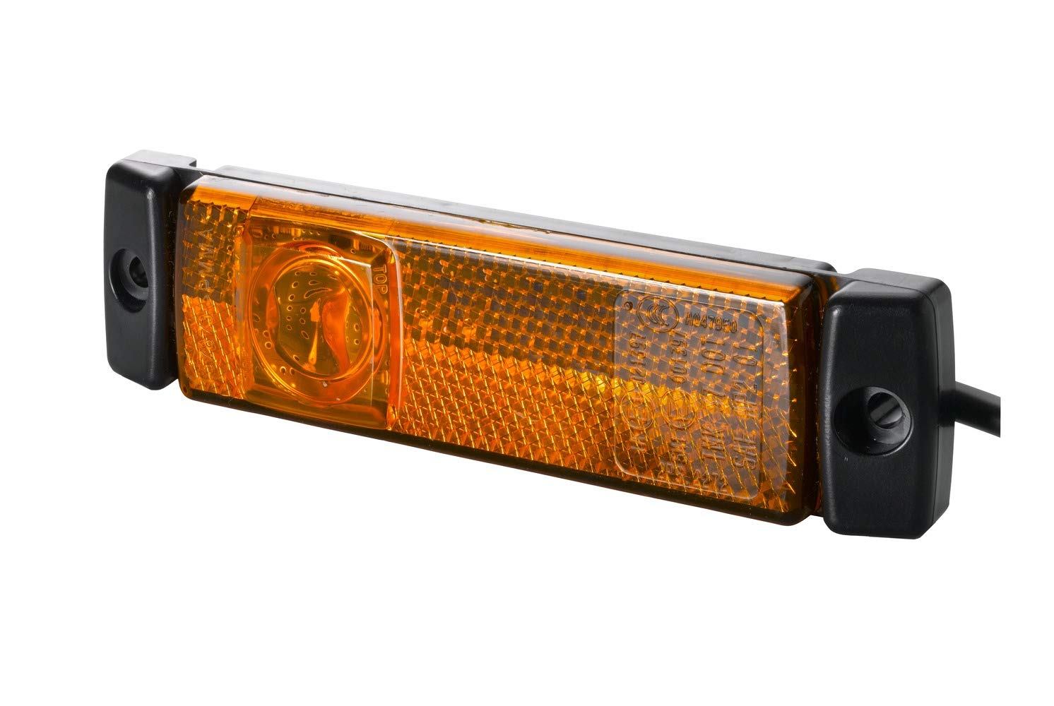 HELLA 2PS 008 645-991 Seitenmarkierungsleuchte - LED - 24V - Anbau - Lichtscheibenfarbe: gelb - Kabel: 1500mm - links/rechts HELLA 2PS 008 645-991 Seitenmarkierungsleuchte - LED - 24V - Anbau - Lichtscheibenfarbe: gelb - Kabel: 1500mm - links/rechts von Hella