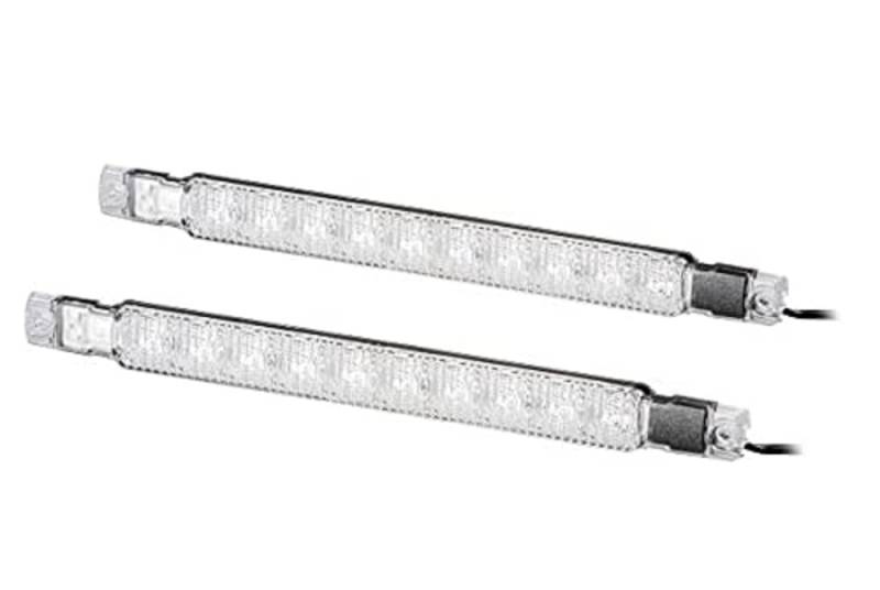 HELLA - LED-Tagfahrleuchtensatz - Strip Lamp - 24V - gerade - Anbau - Lichtscheibenfarbe: glasklar - Kabel: 2500mm - Fahrzeugfront - Satz - 2PT 980 880-861 von Hella