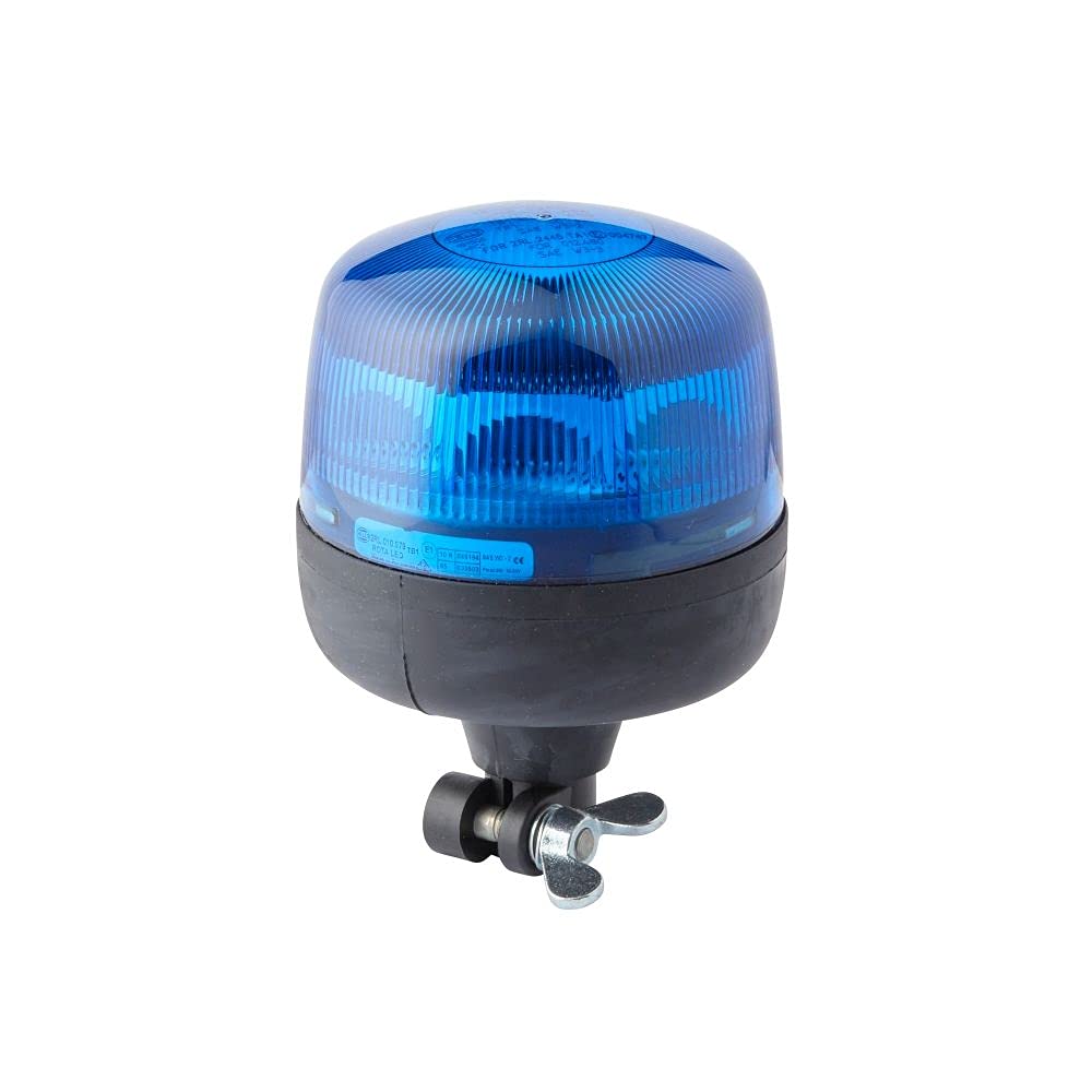 HELLA - LED-Rundumkennleuchte - RotaLED - 12/24V - blau - Rohrstutzen, flexibel - Menge: 1 - 2RL 010 979-111 von Hella
