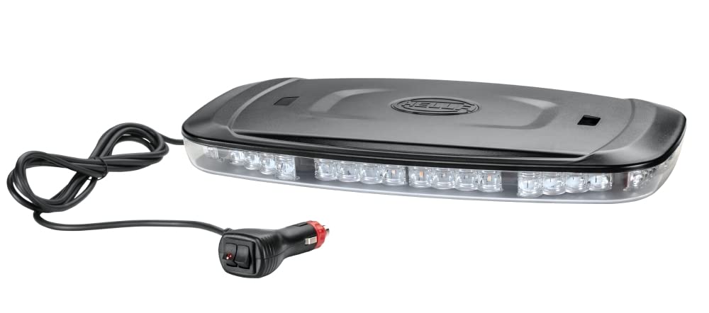 HELLA - LED-Warnleuchte - Mini Lightbar - 12/24V - gelb - Magnetbefestigung - Kabel: 2500mm - Anbau - 2RL 014 565-021 von Hella