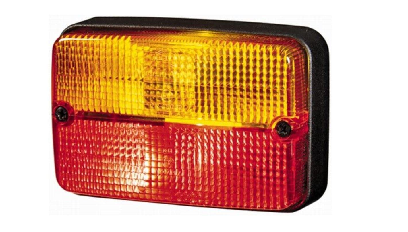 HELLA - Heckleuchte - Glühlampe - 12V - Anbau/geschraubt - Lichtscheibenfarbe: rot/gelb - Kabel: 900mm - rechts/links - Menge: 30 - 2SD 997 131-367 von Hella