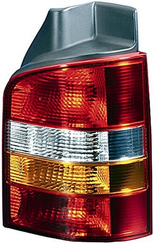 HELLA 2SK 008 579-101 Heckleuchte - Glühlampe - gelb/glasklar/rot - für u.a. VW T5 (7HB,7HJ,7EB,7EJ,7EF,7EG,7HF,7EC) - ECE - rechts von Hella