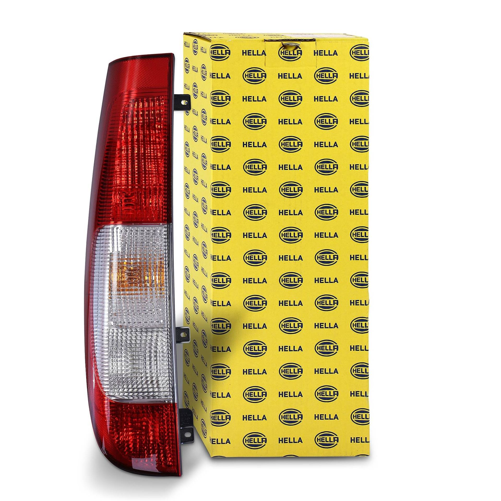 HELLA 2SK 964 596-011 Heckleuchte - Glühlampe - glasklar/rot - für u.a. Mercedes-Benz Vito / Mixto Box (W639) - ECE/CCC - links von Hella