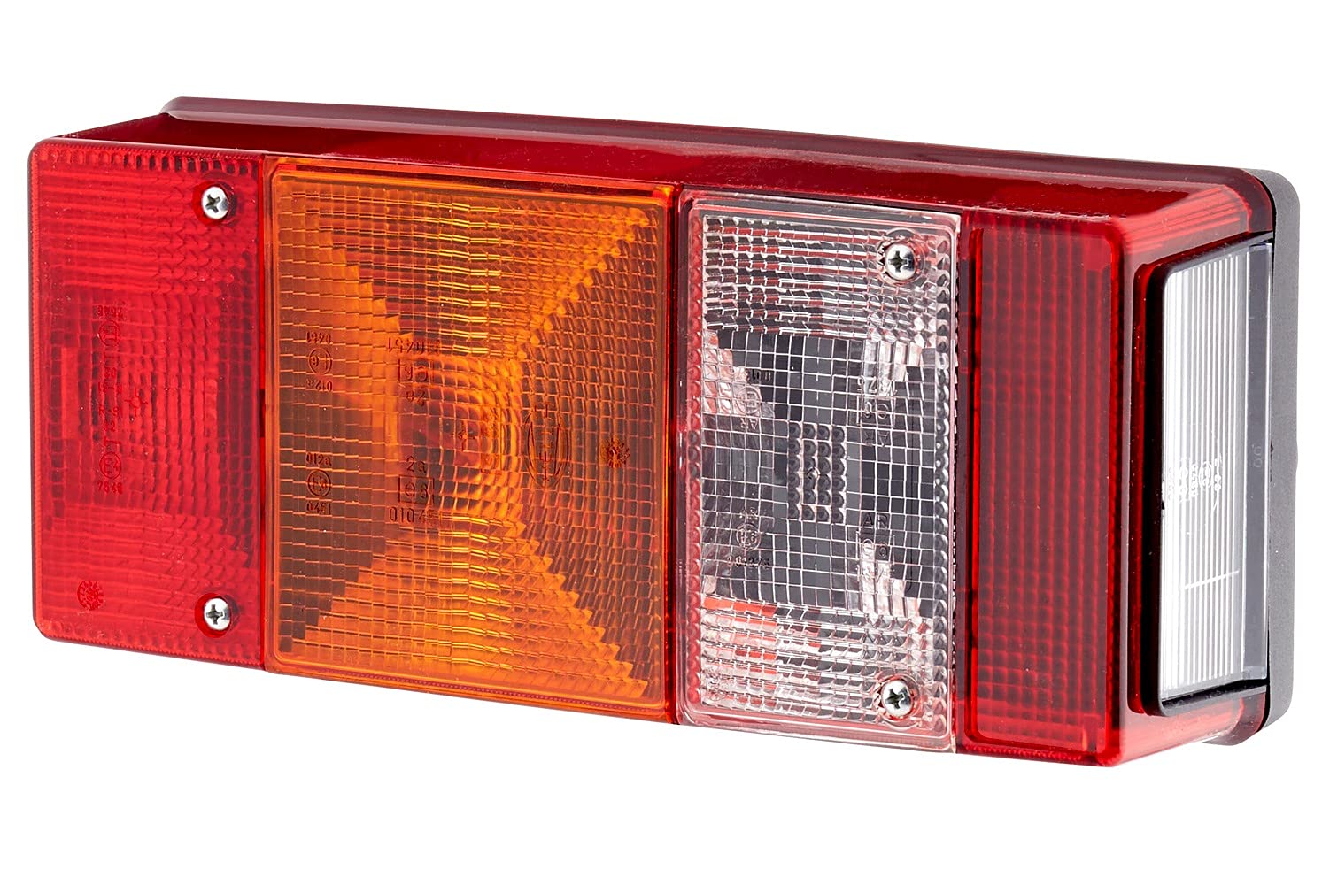 HELLA Rückleuchte - Glühlampe - Anhänger Beleuchtung - 12V - Anbau - ECE - Lichtscheibenfarbe: rot - Stecker: Flachstecker - rechts - Menge: 1 - 2SL 007 547-061 HELLA Rückleuchte - Glühlampe - Anhänger Beleuchtung - 12V - Anbau - ECE - Lichtscheibenfarbe: rot - Stecker: Flachstecker - rechts - Menge: 1 - 2SL 007 547-061 von Hella