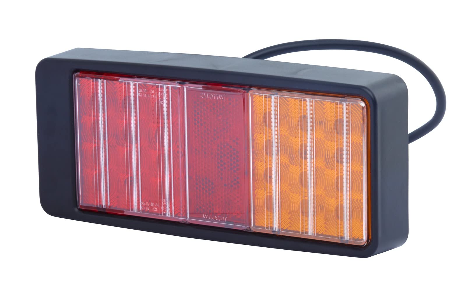 HELLA VALUEFIT 2VB 357 020-001 Heckleuchte - LED - 12/24V - Anbau/geschraubt - Lichtscheibenfarbe: rot/gelb - Stecker: offene Kabelenden - rechts/links - Menge: 1 HELLA VALUEFIT 2VB 357 020-001 Heckleuchte - LED - 12/24V - Anbau/geschraubt - Lichtscheibenfarbe: rot/gelb - Stecker: offene Kabelenden - rechts/links - Menge: 1 von Hella