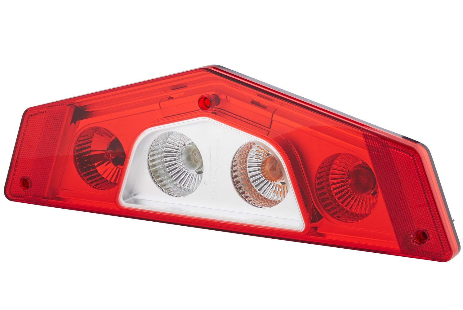 HELLA - Heckleuchte - Caraluna X - Glühlampe - 12V - Einbau/geschraubt - Lichtscheibenfarbe: glasklar/rot - Stecker: AMP - rechts - Menge: 1 - 2VP 012 570-041 von Hella