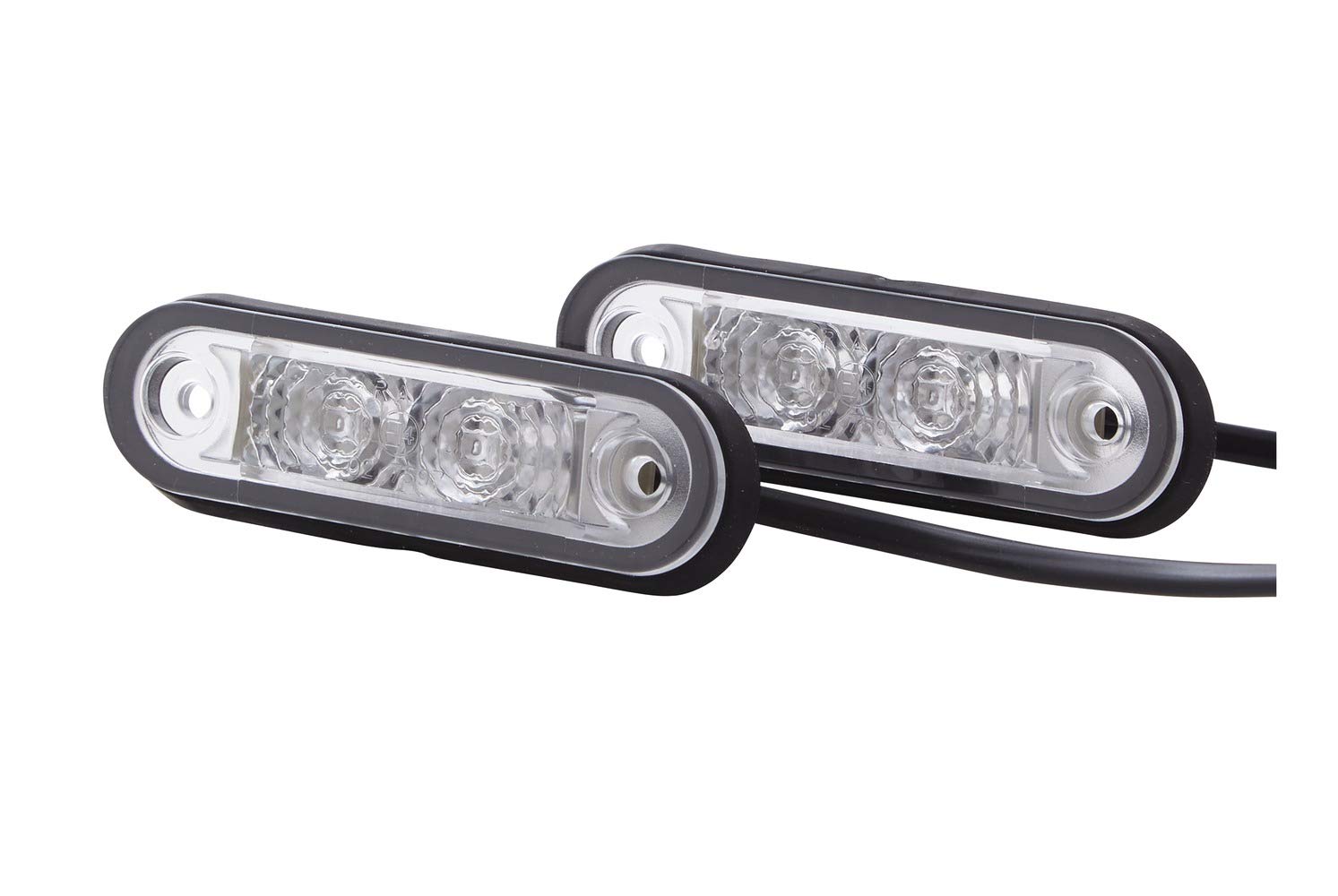 HELLA 2XA 959 790-411 Umrissleuchte - Begrenzungsleuchte - Anhänger - Wohnwagen - LED - 12/24V - Einbau - ECE/ADR/GGVS - Lichtscheibenfarbe: glasklar - Kabel: 5000mm - Heckeinbau HELLA 2XA 959 790-411 Umrissleuchte - Begrenzungsleuchte - Anhänger - Wohnwagen - LED - 12/24V - Einbau - ECE/ADR/GGVS - Lichtscheibenfarbe: glasklar - Kabel: 5000mm - Heckeinbau von Hella