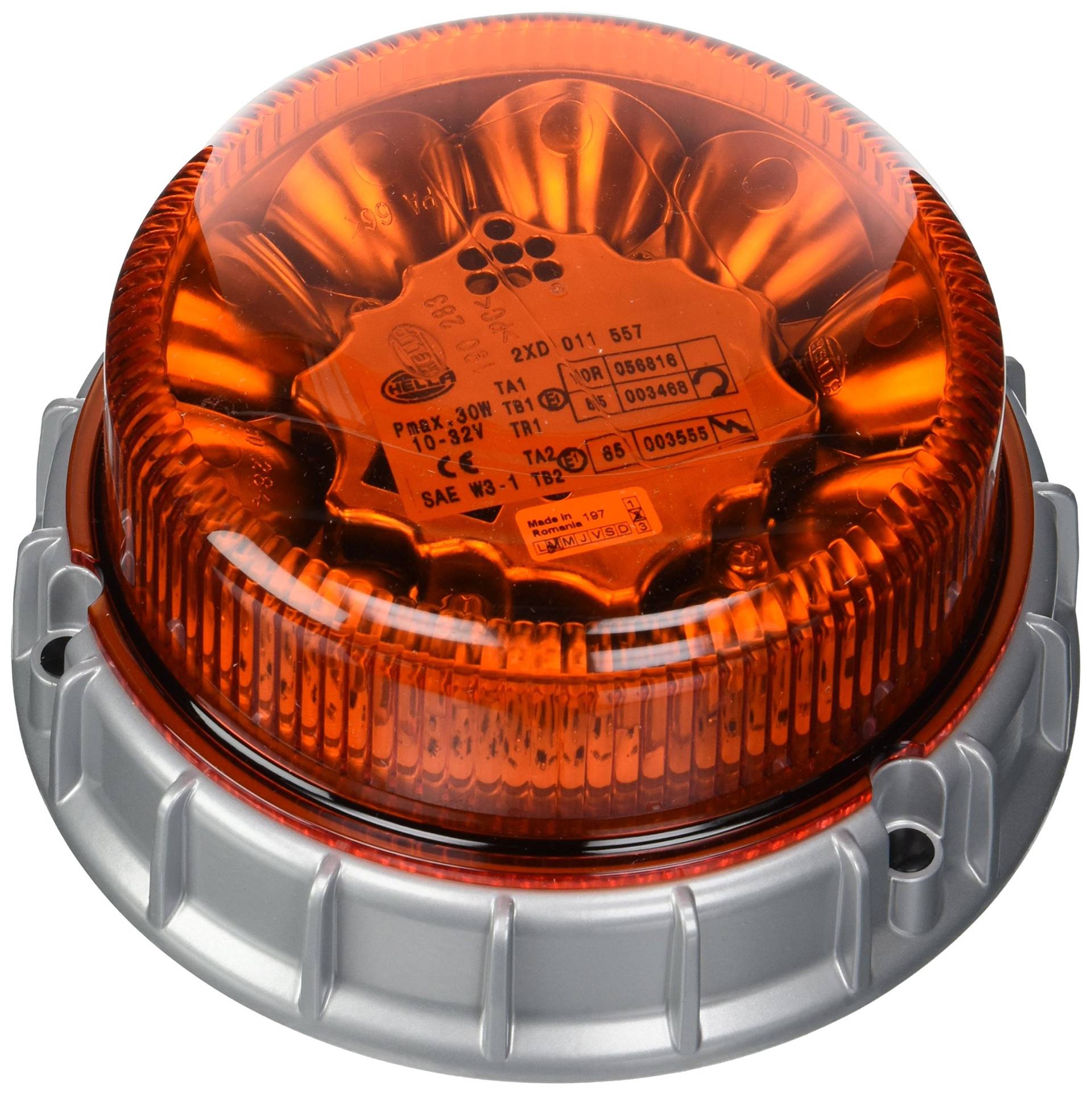 HELLA - LED-Blitz-Kennleuchte - K-LED 2.0 F - 12/24V - gelb - Anbau - 2XD 011 557-501 von Hella