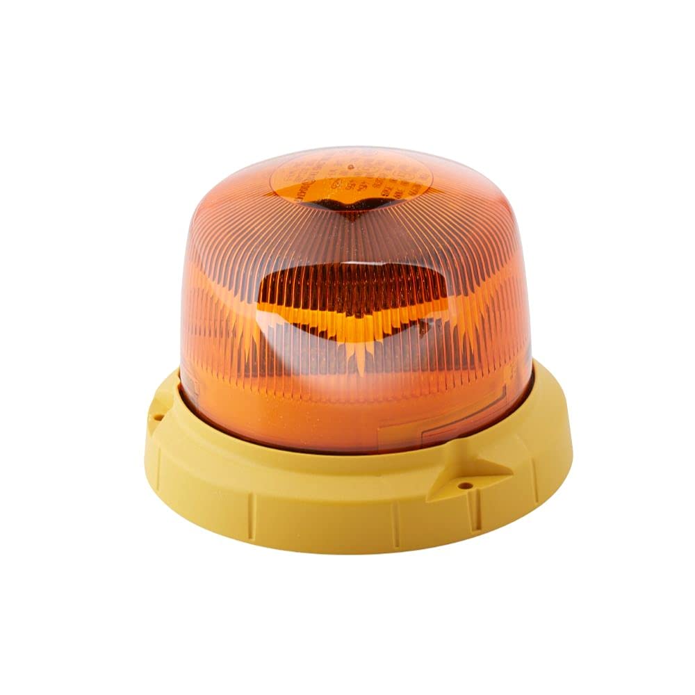 HELLA - LED-Rundumkennleuchte - MiniRay 2.1 - 12/24V - Gelb - geschraubt - Kabel: 200mm - Stecker: Flachstecker - Menge: 1 - 2XD 012 480-301 von Hella
