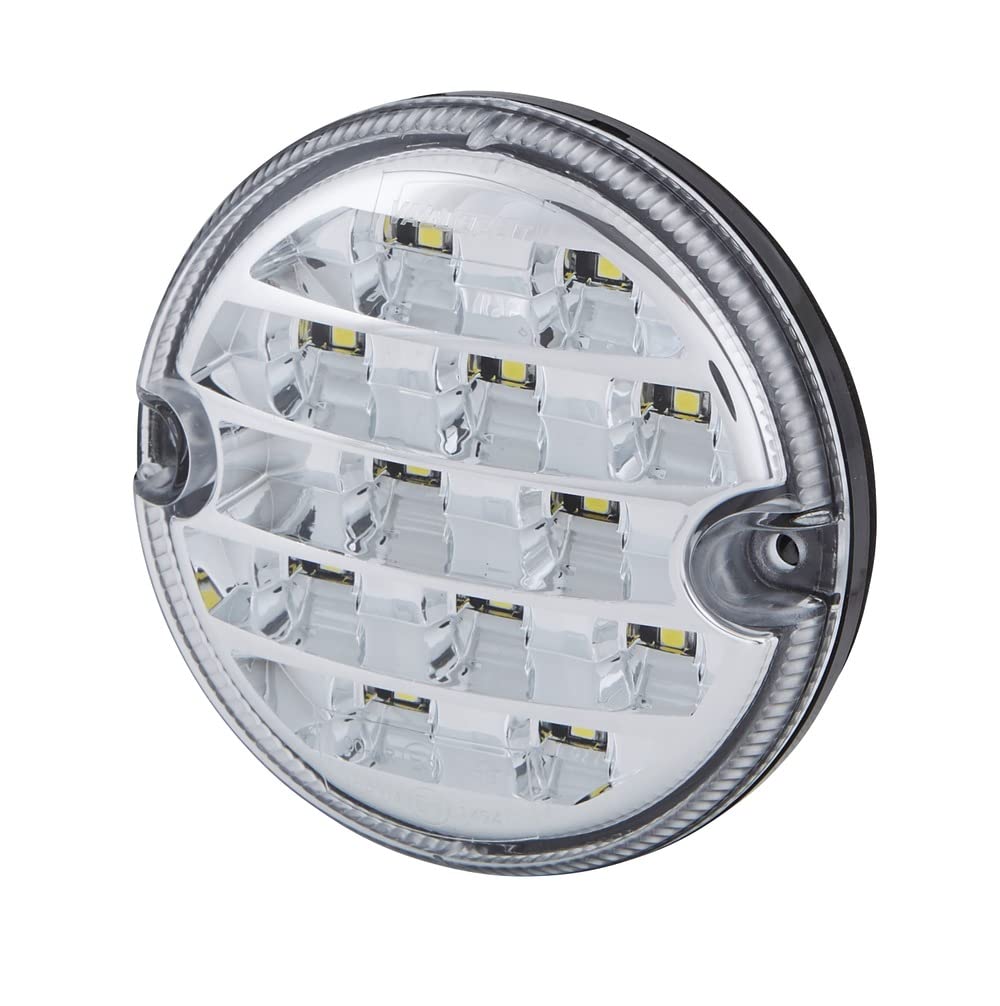 HELLA VALUEFIT LED Rückfahrscheinwerfer - 12V / 24V - Einbau - Zweipunktbefestigung - Kabel: 260mm - Stecker: offene Kabelenden - 2ZR 357 028-041, Schwarz HELLA VALUEFIT LED Rückfahrscheinwerfer - 12V / 24V - Einbau - Zweipunktbefestigung - Kabel: 260mm - Stecker: offene Kabelenden - 2ZR 357 028-041, Schwarz von Hella