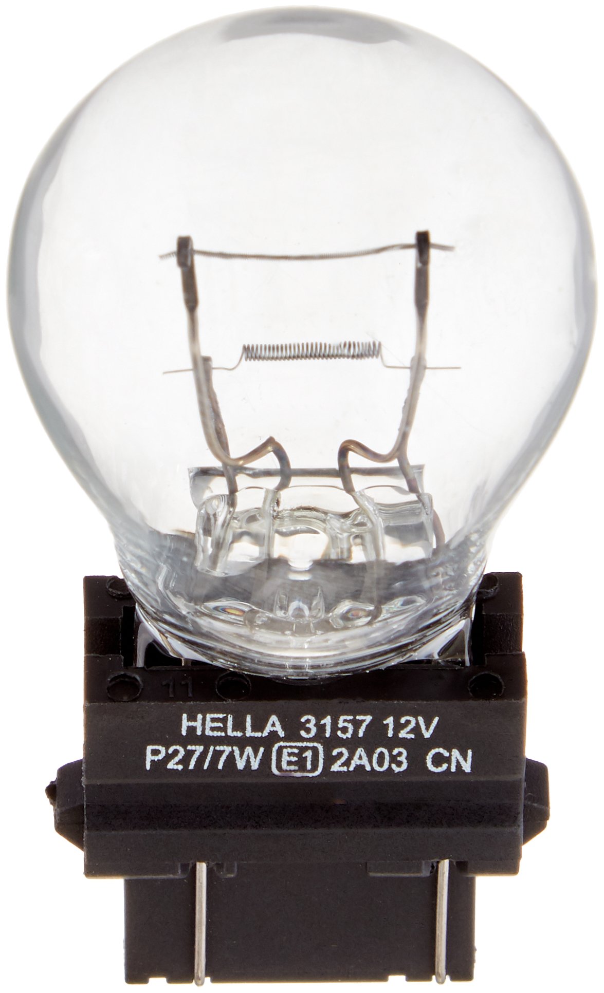 HELLA 3157 TB Doppelblister Standard Miniatur 3157 Glühbirnen, 12 V, 27/7 W, 2 Stück von Hella