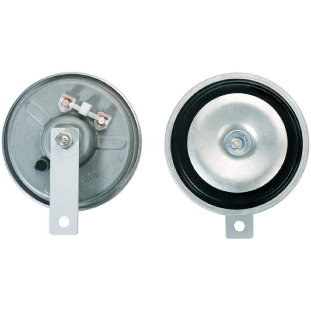 HELLA Horn - HELLA HEAVY DUTY HORN B36 - 24V - 105dB(A) - Frequenzbereich: 335Hz - Tiefton - elektrisch - ECE - Gehäusefarbe: grau/schwarz - Flachsteckanschluss - Menge: 1 - 3BA 002 768-382 von Hella
