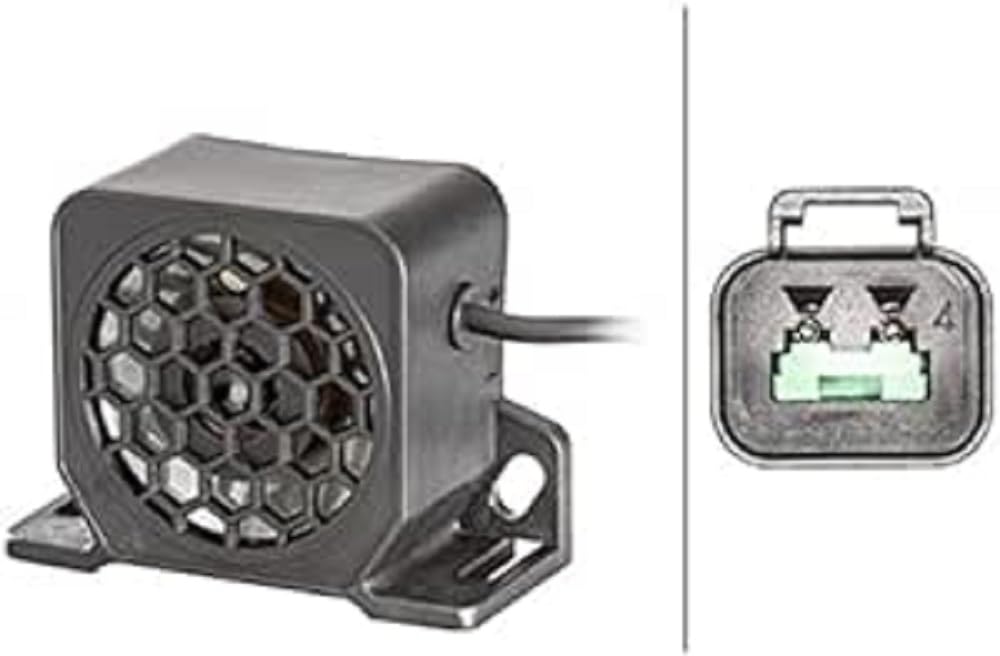 HELLA Rückfahrwarner - BM40 - 97dB(A) - elektrisch - ECE - Gehäusefarbe: schwarz - geschraubt - Kabel: 150mm - Stecker: DEUTSCH Stecker - Menge: 1 - 3SL 996 139-551 HELLA Rückfahrwarner - BM40 - 97dB(A) - elektrisch - ECE - Gehäusefarbe: schwarz - geschraubt - Kabel: 150mm - Stecker: DEUTSCH Stecker - Menge: 1 - 3SL 996 139-551 von Hella