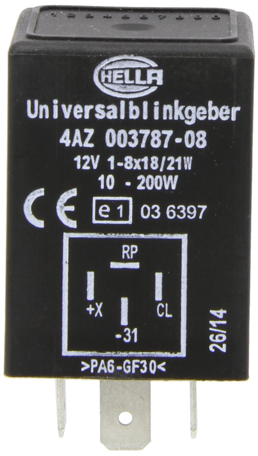 HELLA Blinkgeber - 12V - 4-polig - Anbau/gesteckt - mit Halter - 4AZ 003 787-081 HELLA Blinkgeber - 12V - 4-polig - Anbau/gesteckt - mit Halter - 4AZ 003 787-081 von Hella