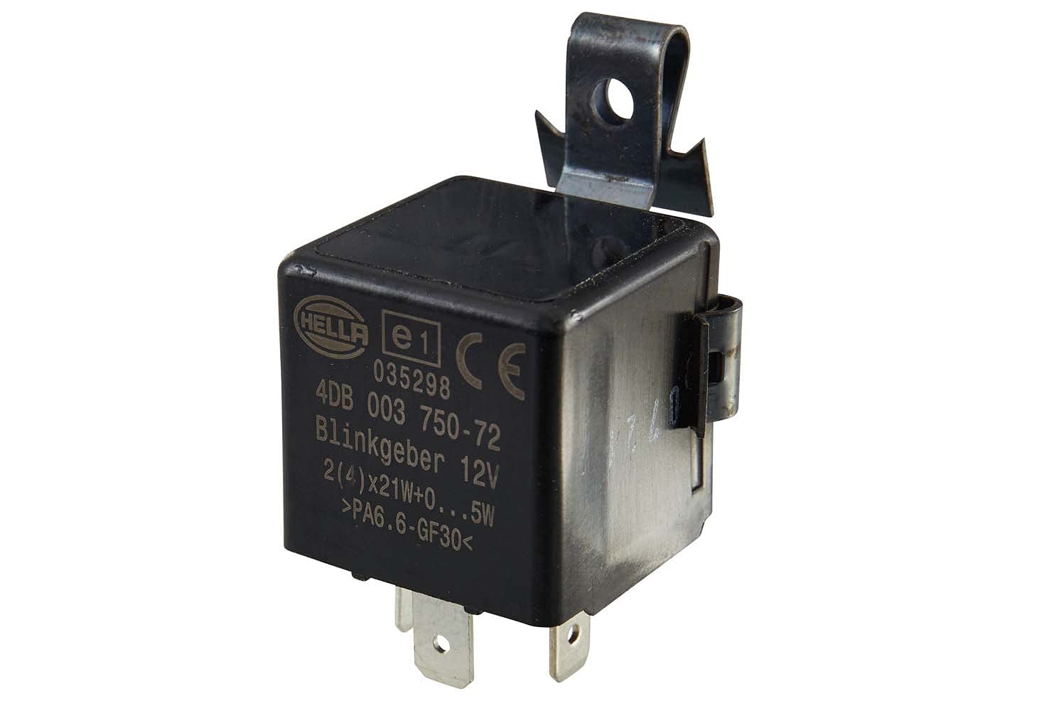 HELLA 4DB 003 750-721 Blinkgeber - 12V - 3-polig - Anbau - elektronisch - ECE - mit Halter HELLA 4DB 003 750-721 Blinkgeber - 12V - 3-polig - Anbau - elektronisch - ECE - mit Halter von Hella