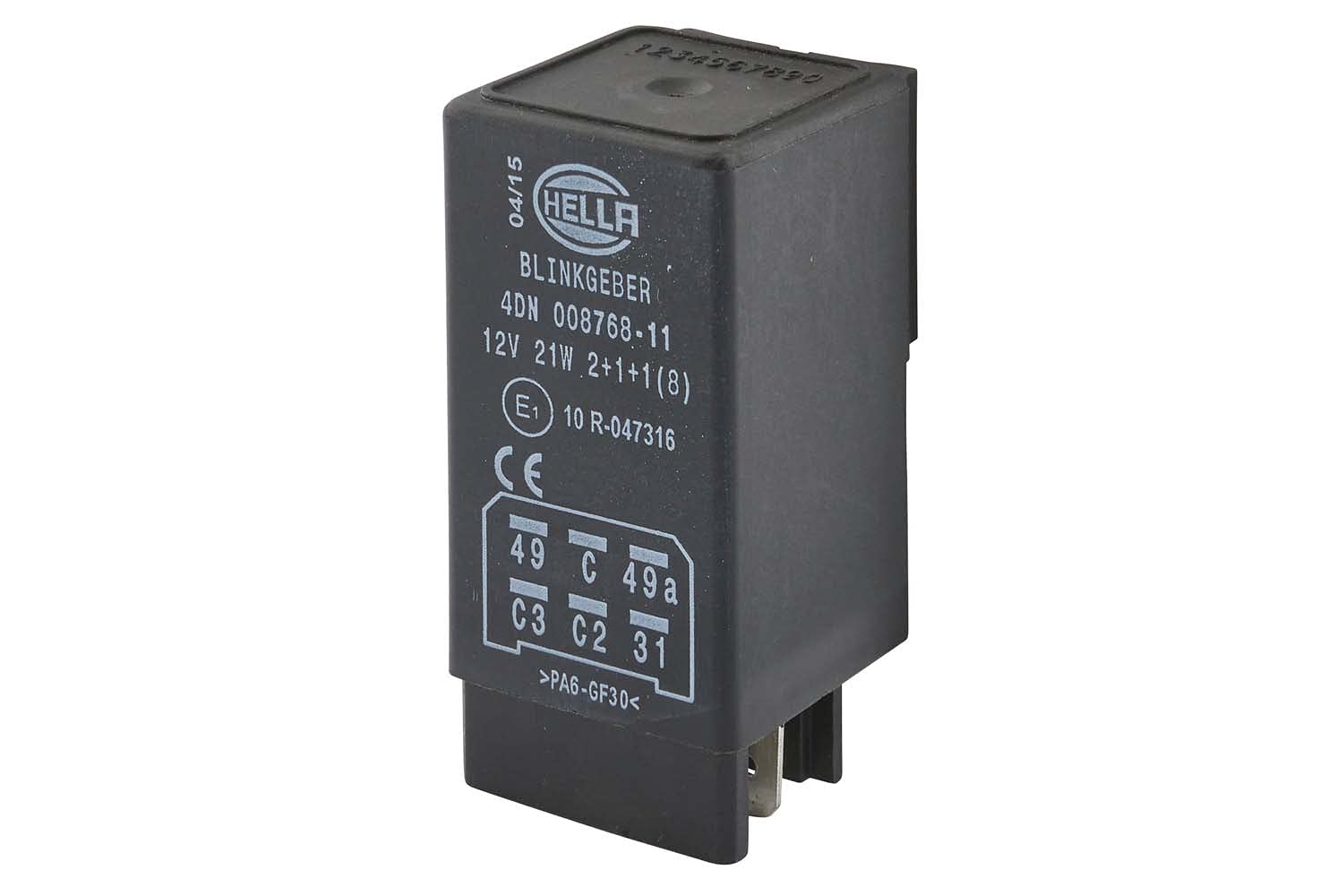 HELLA 4DN 008 768-117 Blinkgeber - 12V - 6-polig - mit Halter HELLA 4DN 008 768-117 Blinkgeber - 12V - 6-polig - mit Halter von Hella