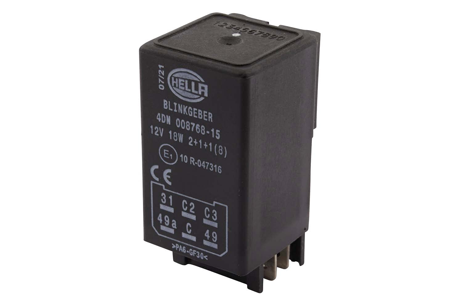 HELLA 4DN 008 768-151 Blinkgeber - 12V - 6-polig - elektronisch - mit Halter/mit Zubehör, schwarz HELLA 4DN 008 768-151 Blinkgeber - 12V - 6-polig - elektronisch - mit Halter/mit Zubehör, schwarz von Hella