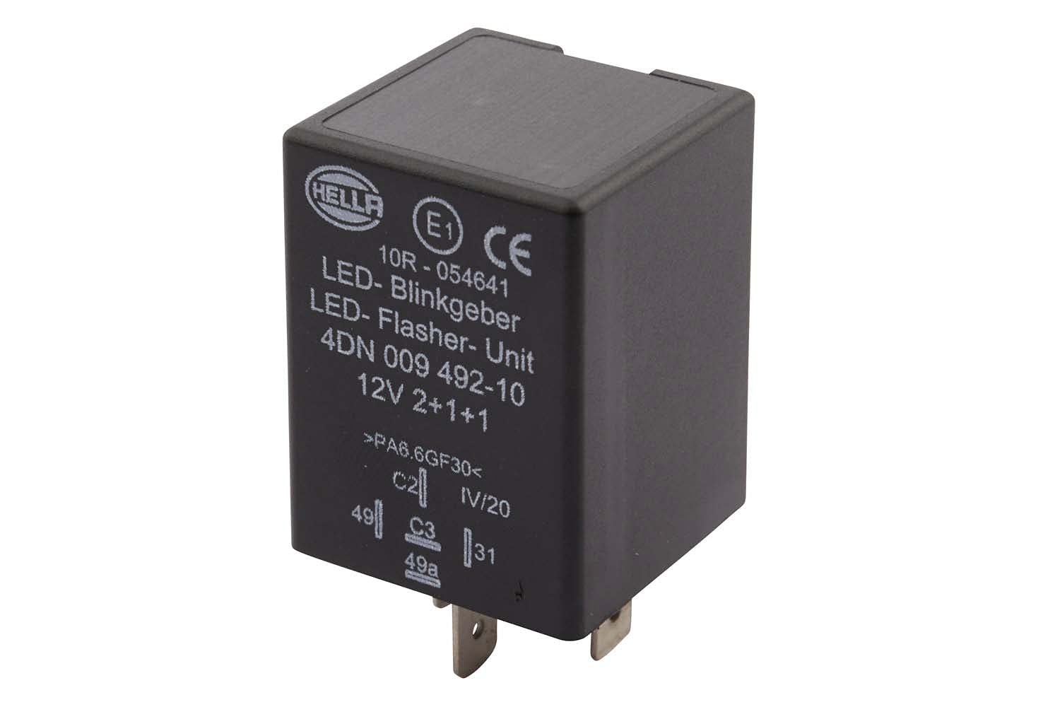 HELLA Blinkgeber - 12V - 5-polig - gesteckt - ECE - LED - mit Halter - 4DN 009 492-101, grau HELLA Blinkgeber - 12V - 5-polig - gesteckt - ECE - LED - mit Halter - 4DN 009 492-101, grau von Hella
