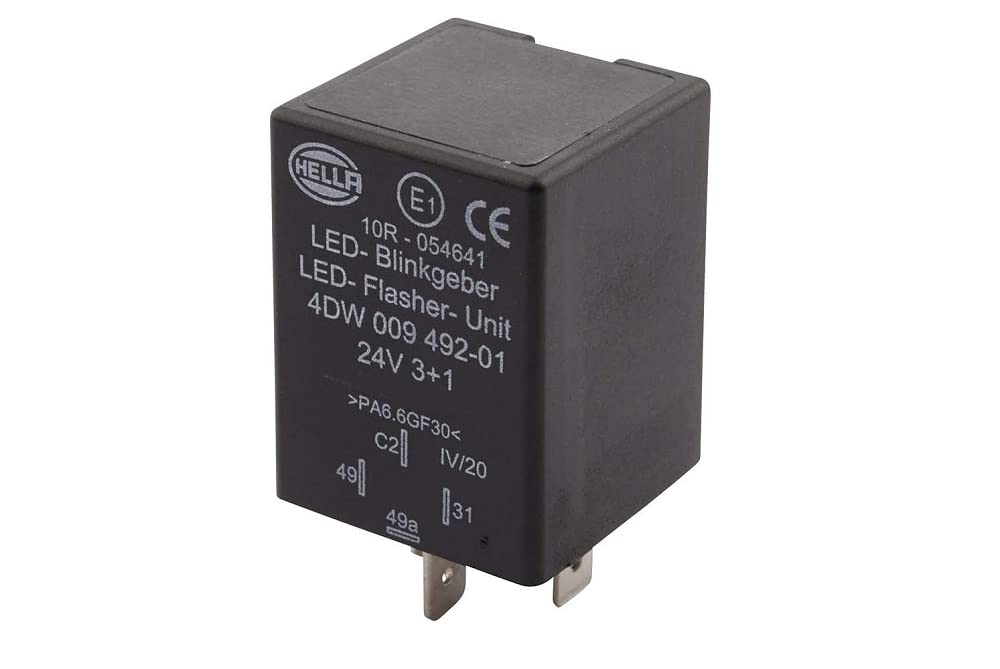 HELLA Blinkgeber - 24V - 4-polig - gesteckt - elektrisch - LED - mit Halter - 4DW 009 492-011 HELLA Blinkgeber - 24V - 4-polig - gesteckt - elektrisch - LED - mit Halter - 4DW 009 492-011 von Hella