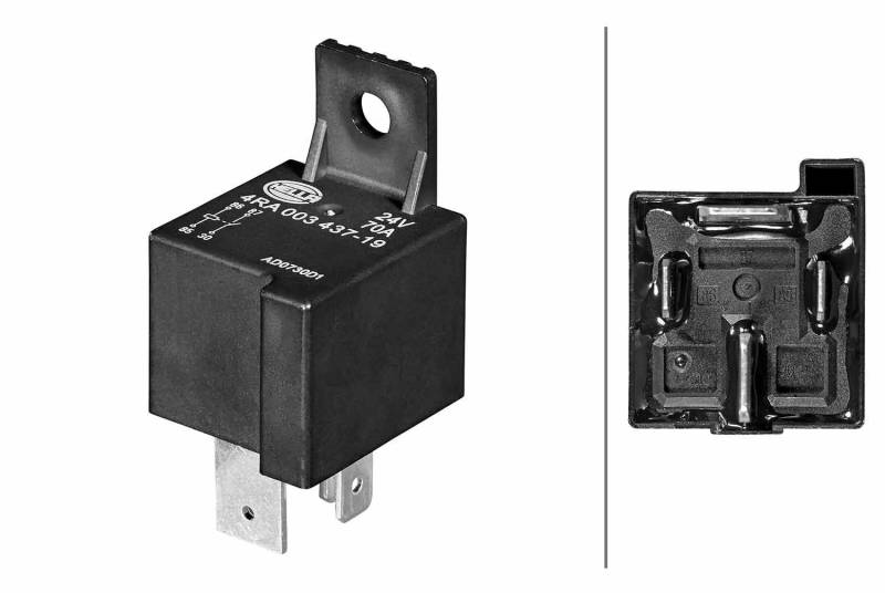 HELLA 4RA 003 437-181 Relais, Arbeitsstrom - 12V - 4-polig - Schließer von Hella