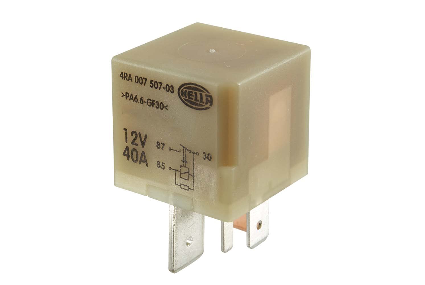 HELLA 4RA 007 507-031 Relais, Glühanlage - 12V - 5-polig - Schließer - Farbe: weiß HELLA 4RA 007 507-031 Relais, Glühanlage - 12V - 5-polig - Schließer - Farbe: weiß von Hella
