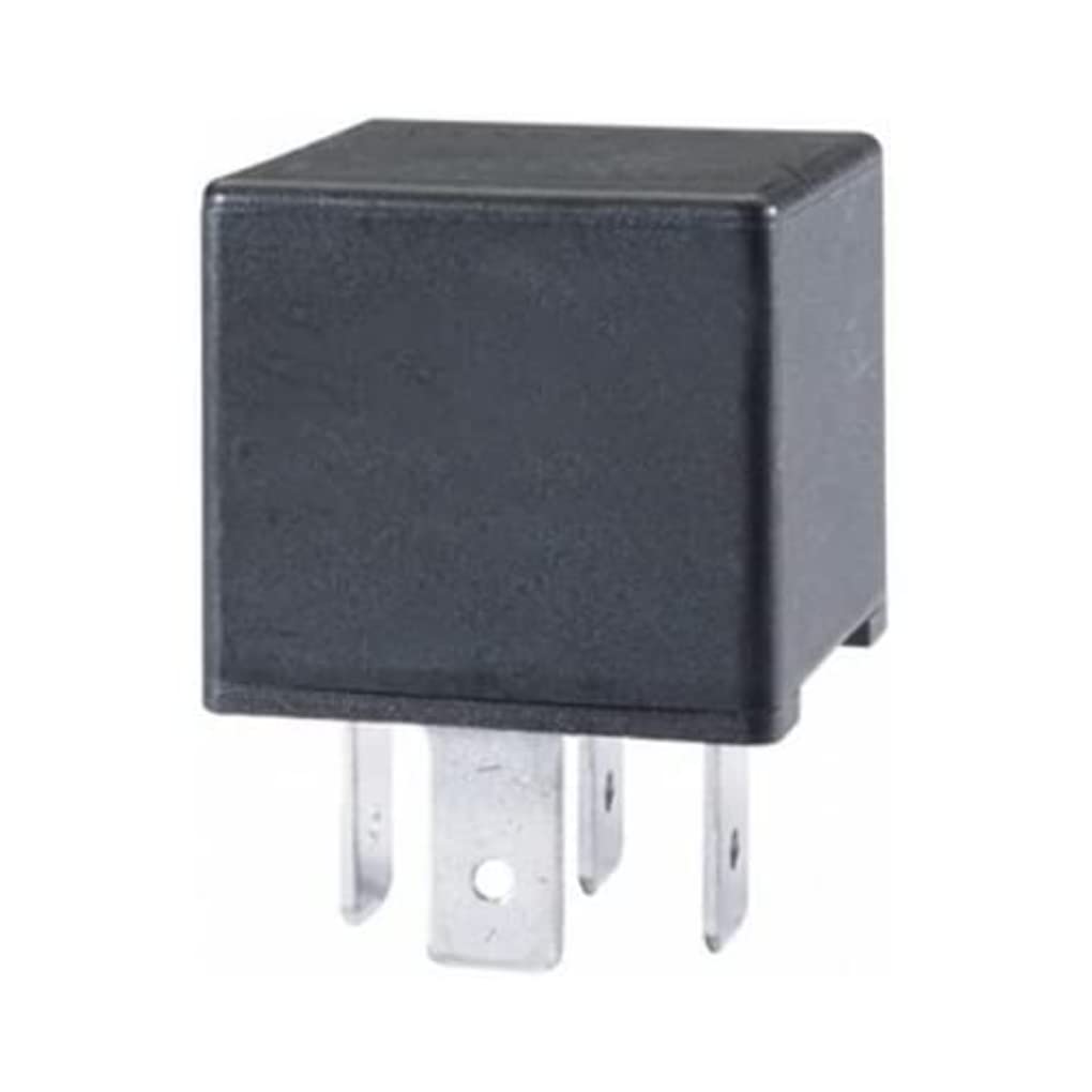 HELLA Relais, Arbeitsstrom - 12V - 4-polig - Schaltbild: S2 - Stecker: B - Schließer - Farbe: schwarz - ohne Halter - 4RA 007 791-011 von Hella
