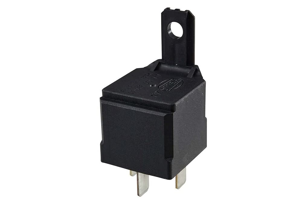 HELLA Relais, Arbeitsstrom - 24V - 4-polig - Schaltbild: S2 - Stecker: B - Schließer - Farbe: schwarz - mit Halter - 4RA 007 957-011 HELLA Relais, Arbeitsstrom - 24V - 4-polig - Schaltbild: S2 - Stecker: B - Schließer - Farbe: schwarz - mit Halter - 4RA 007 957-011 von Hella