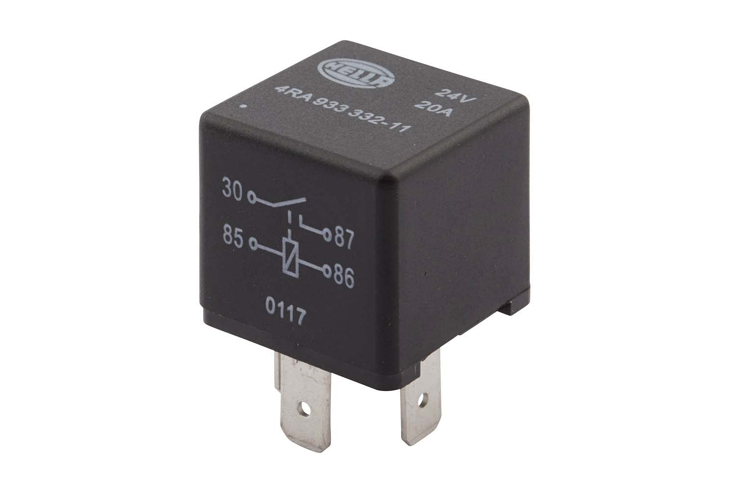 HELLA Relais, Arbeitsstrom - 24V - 4-polig - Schließer - 4RA 933 332-111 HELLA Relais, Arbeitsstrom - 24V - 4-polig - Schließer - 4RA 933 332-111 von Hella