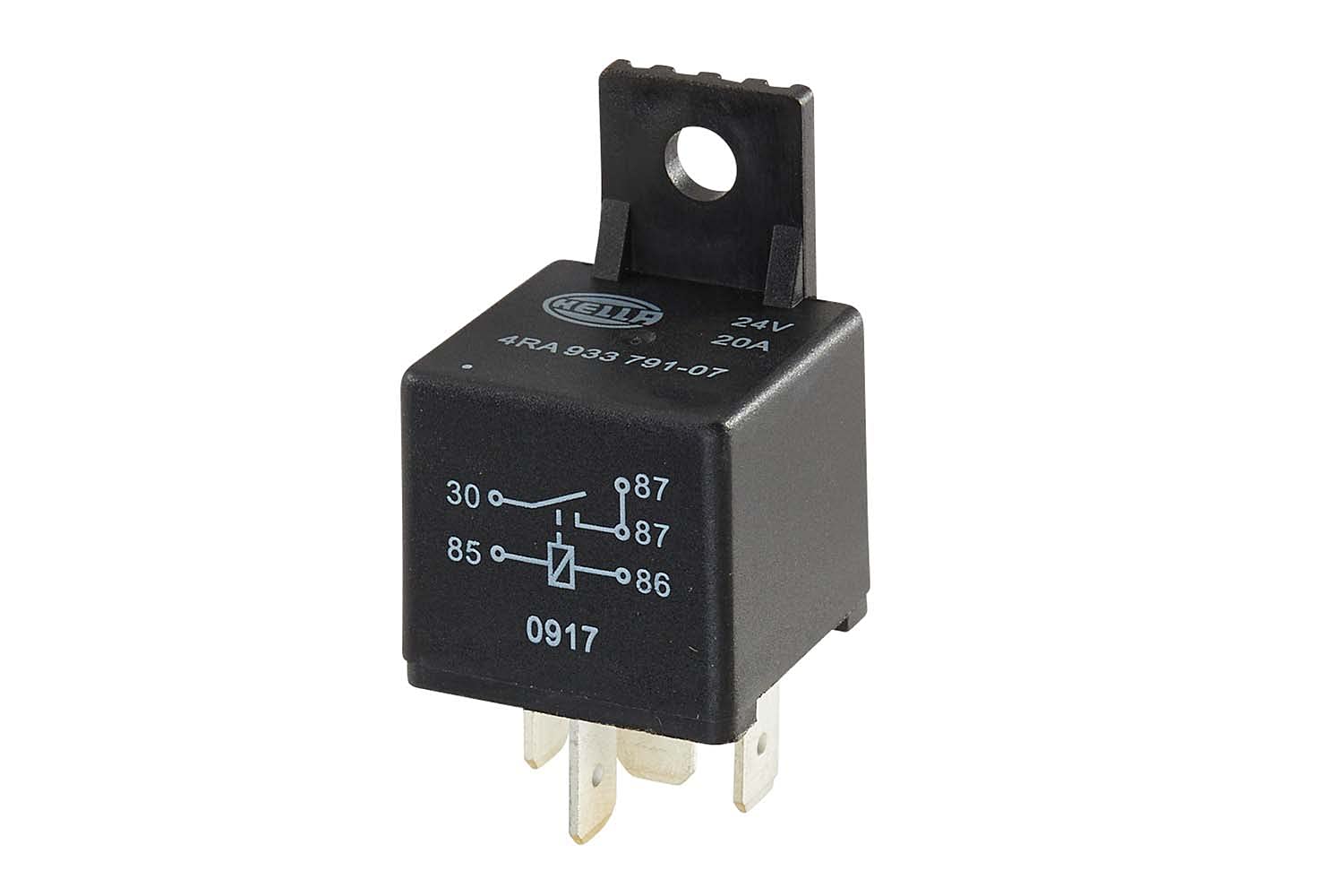 HELLA 4RA 933 791-071 Relais, Arbeitsstrom - 24V - 5-polig - Schließer - mit Halter HELLA 4RA 933 791-071 Relais, Arbeitsstrom - 24V - 5-polig - Schließer - mit Halter von Hella