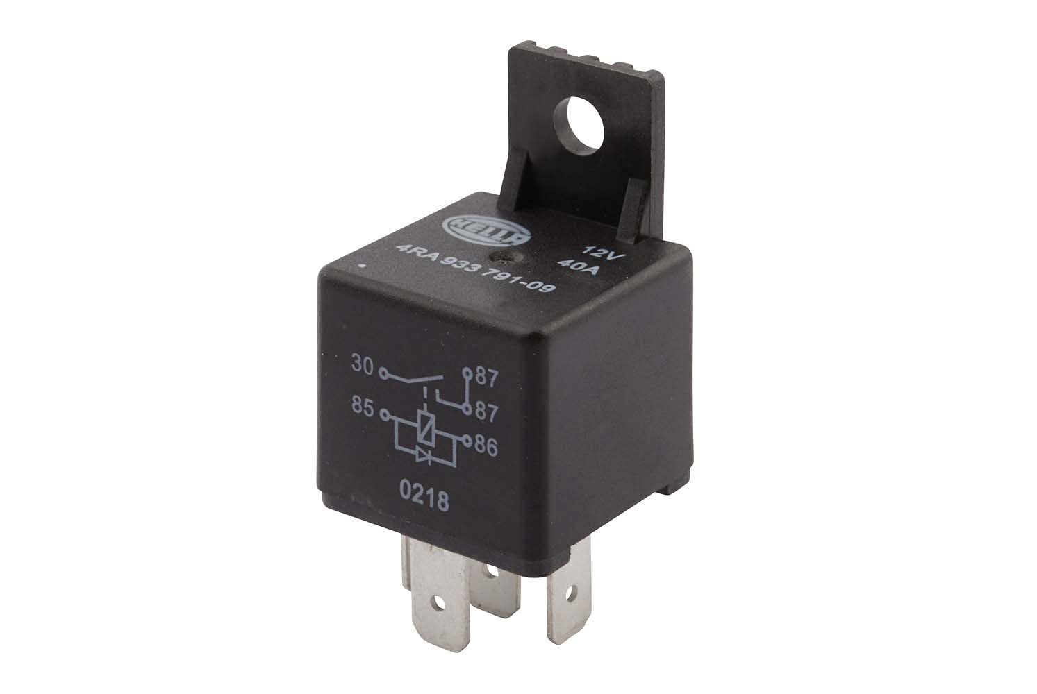 HELLA Relais, Arbeitsstrom - 12V - 5-polig - Schließer - mit Halter/mit Löschdiode - 4RA 933 791-091, Schwarz HELLA Relais, Arbeitsstrom - 12V - 5-polig - Schließer - mit Halter/mit Löschdiode - 4RA 933 791-091, Schwarz von Hella