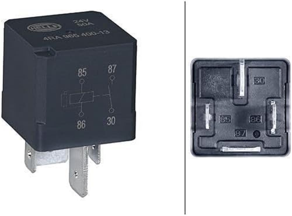 HELLA 4RA 965 400-131 Relais, Arbeitsstrom - 24V - 4-polig - Schließer von Hella