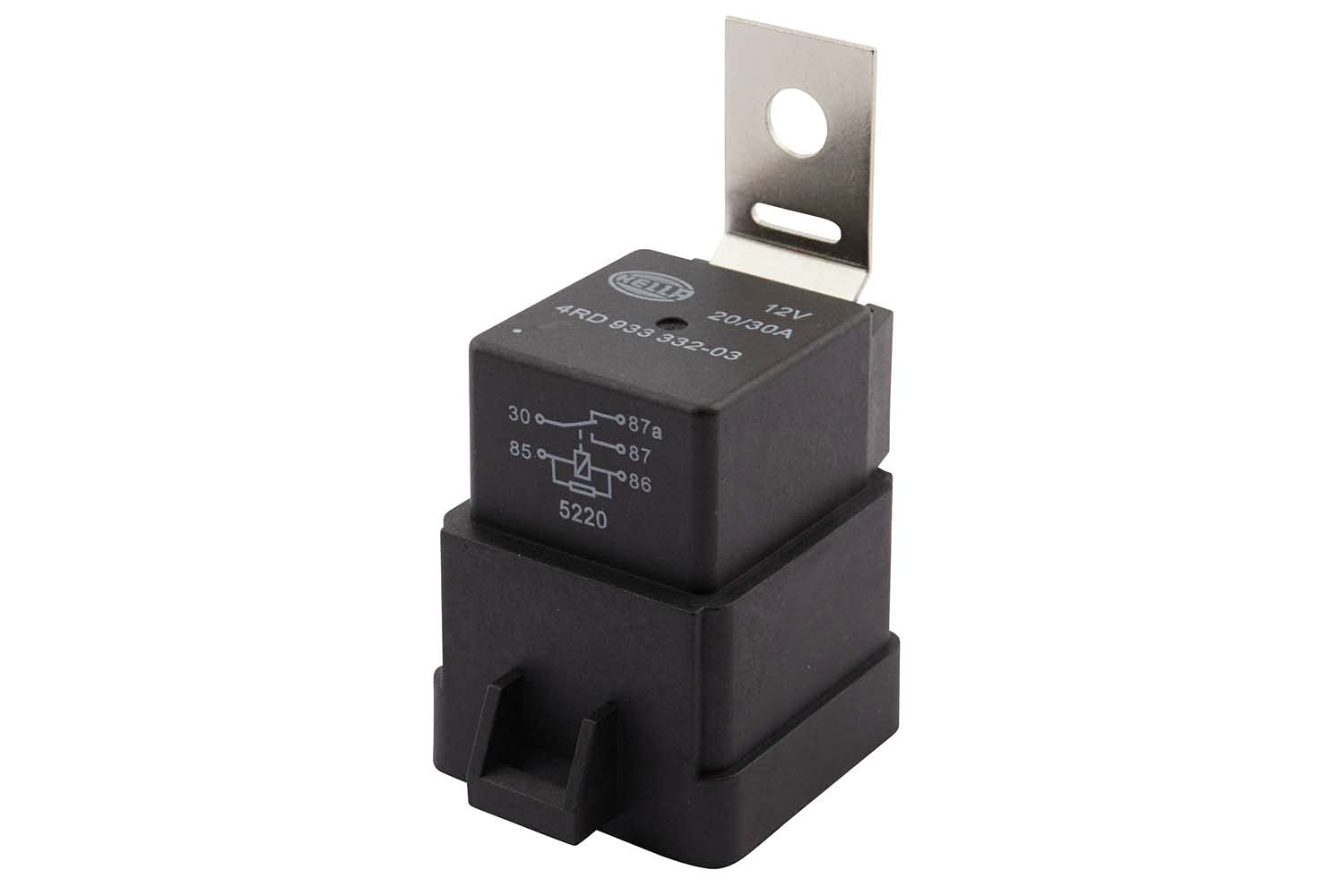 HELLA Relais, Arbeitsstrom - 12V - 5-polig - mit Halter - 4RD 933 332-031, schwarz HELLA Relais, Arbeitsstrom - 12V - 5-polig - mit Halter - 4RD 933 332-031, schwarz von Hella