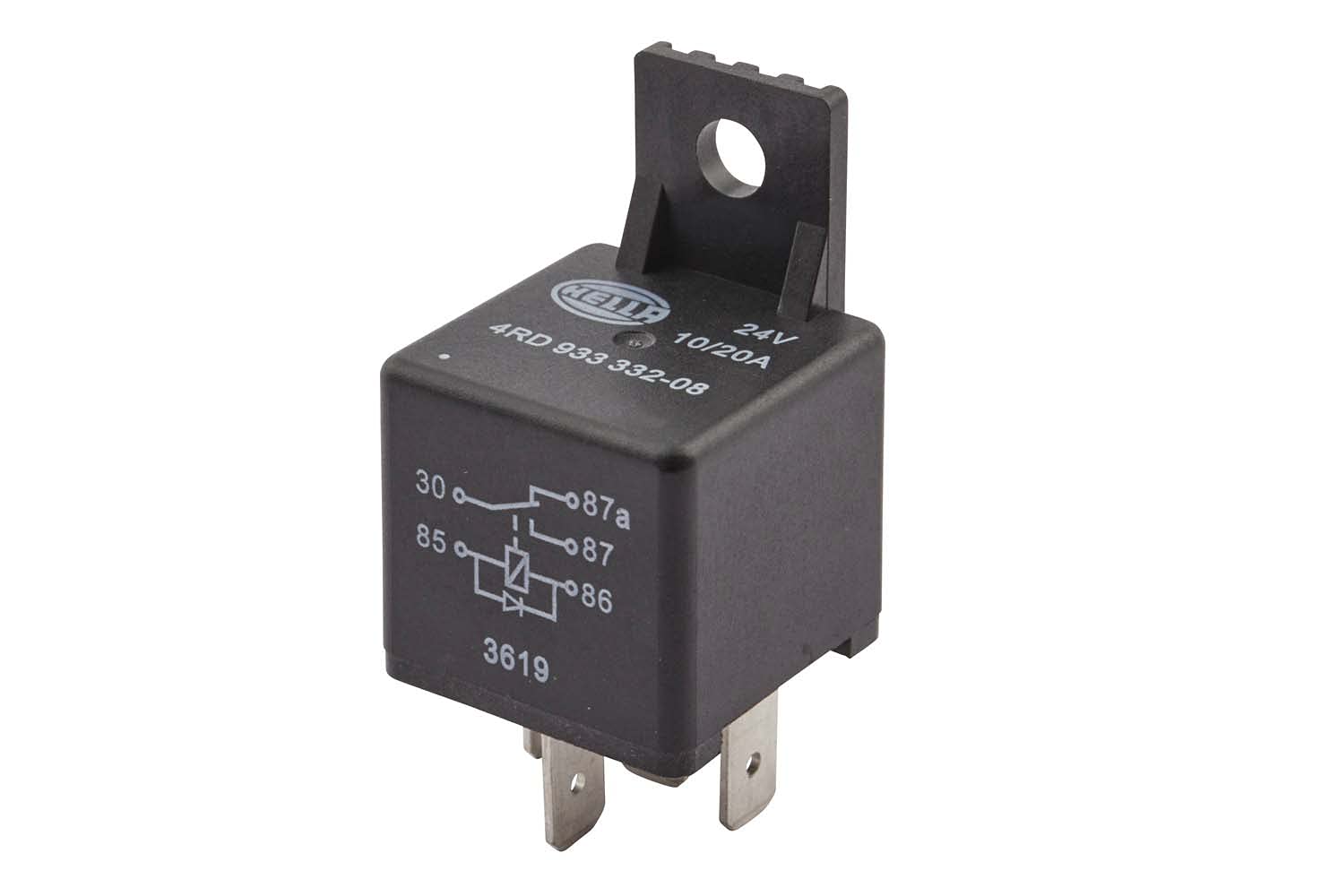 HELLA Relais, Arbeitsstrom - 24V - 5-polig - Wechsler - mit Halter/mit Löschdiode - 4RD 933 332-081 HELLA Relais, Arbeitsstrom - 24V - 5-polig - Wechsler - mit Halter/mit Löschdiode - 4RD 933 332-081 von Hella