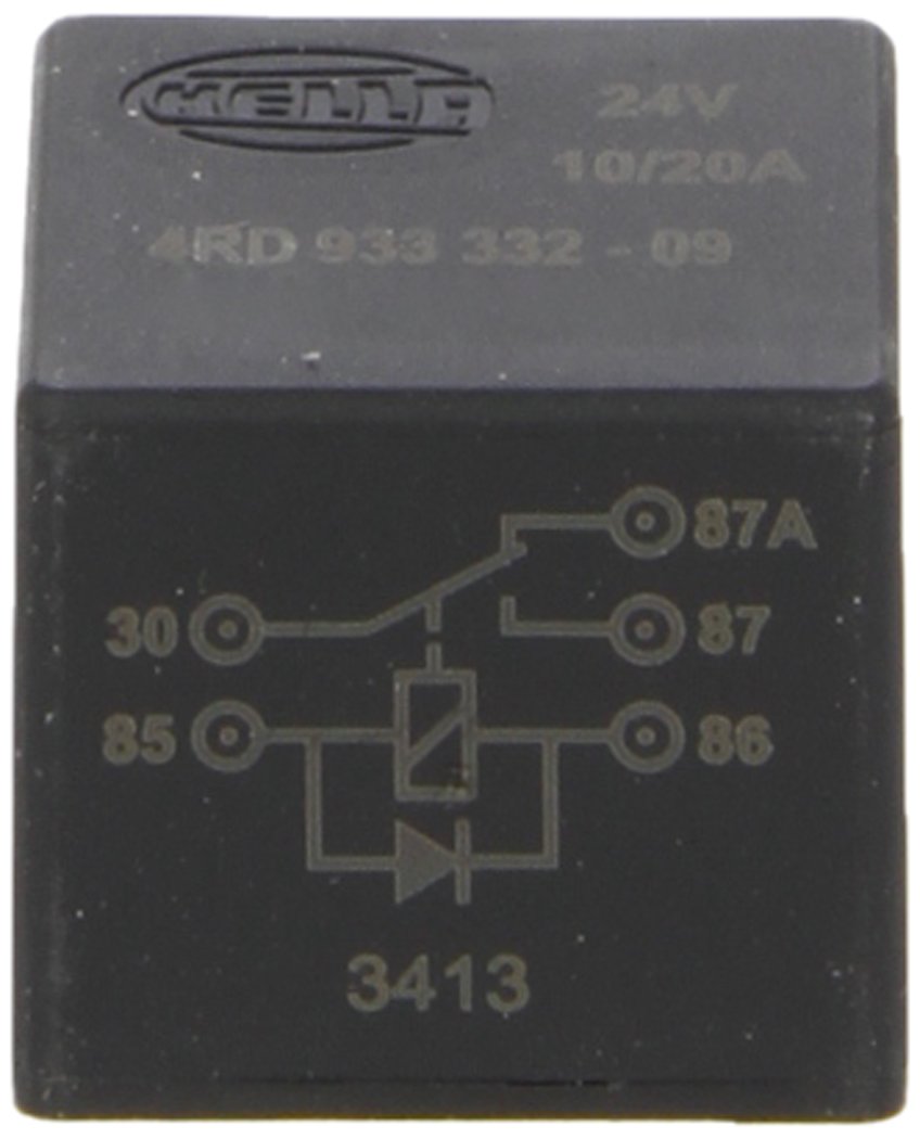 HELLA - Relais, Arbeitsstrom - 24V - 5-polig - Wechsler - mit Löschdiode - 4RD 933 332-091 von Hella