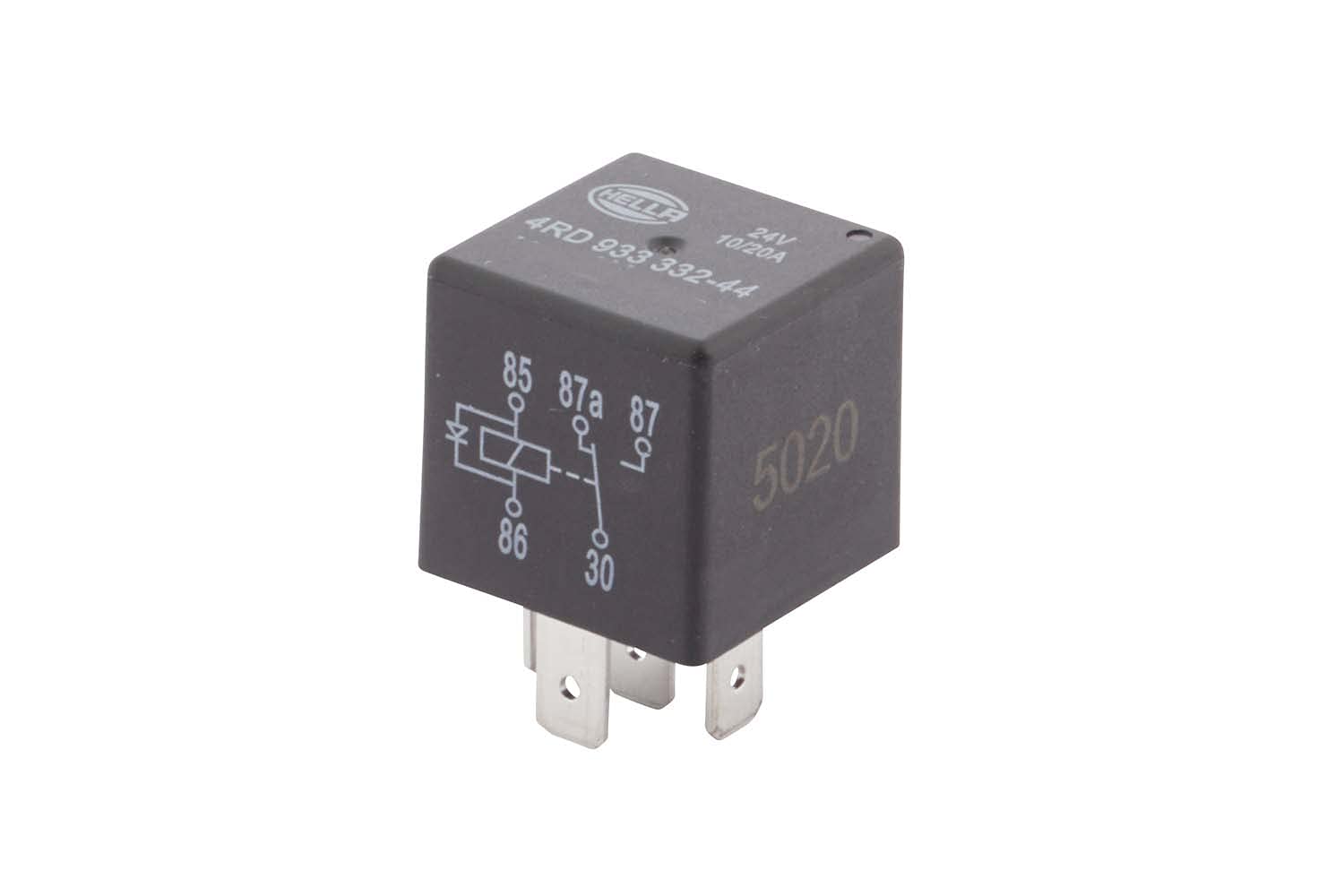 HELLA Relais, Arbeitsstrom - 24V - 5-polig - Wechsler - mit Löschdiode - Menge: 1 - 4RD 933 332-441 HELLA Relais, Arbeitsstrom - 24V - 5-polig - Wechsler - mit Löschdiode - Menge: 1 - 4RD 933 332-441 von Hella