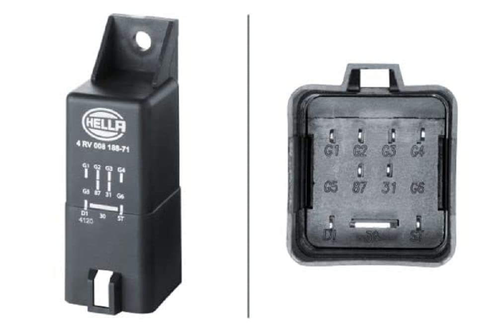 HELLA 4RV 008 188-711 Steuergerät, Glühzeit - 12V - 9-polig - nachglühfähig - Zylinderanzahl: 4, keine HELLA 4RV 008 188-711 Steuergerät, Glühzeit - 12V - 9-polig - nachglühfähig - Zylinderanzahl: 4, keine von Hella
