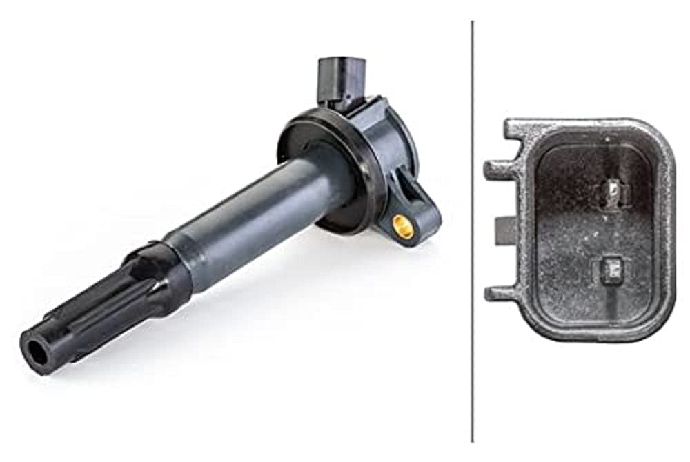HELLA 5DA 230 035-701 Zündspule - 2-polig - Kerzenschachtzündspule - geschraubt von Hella