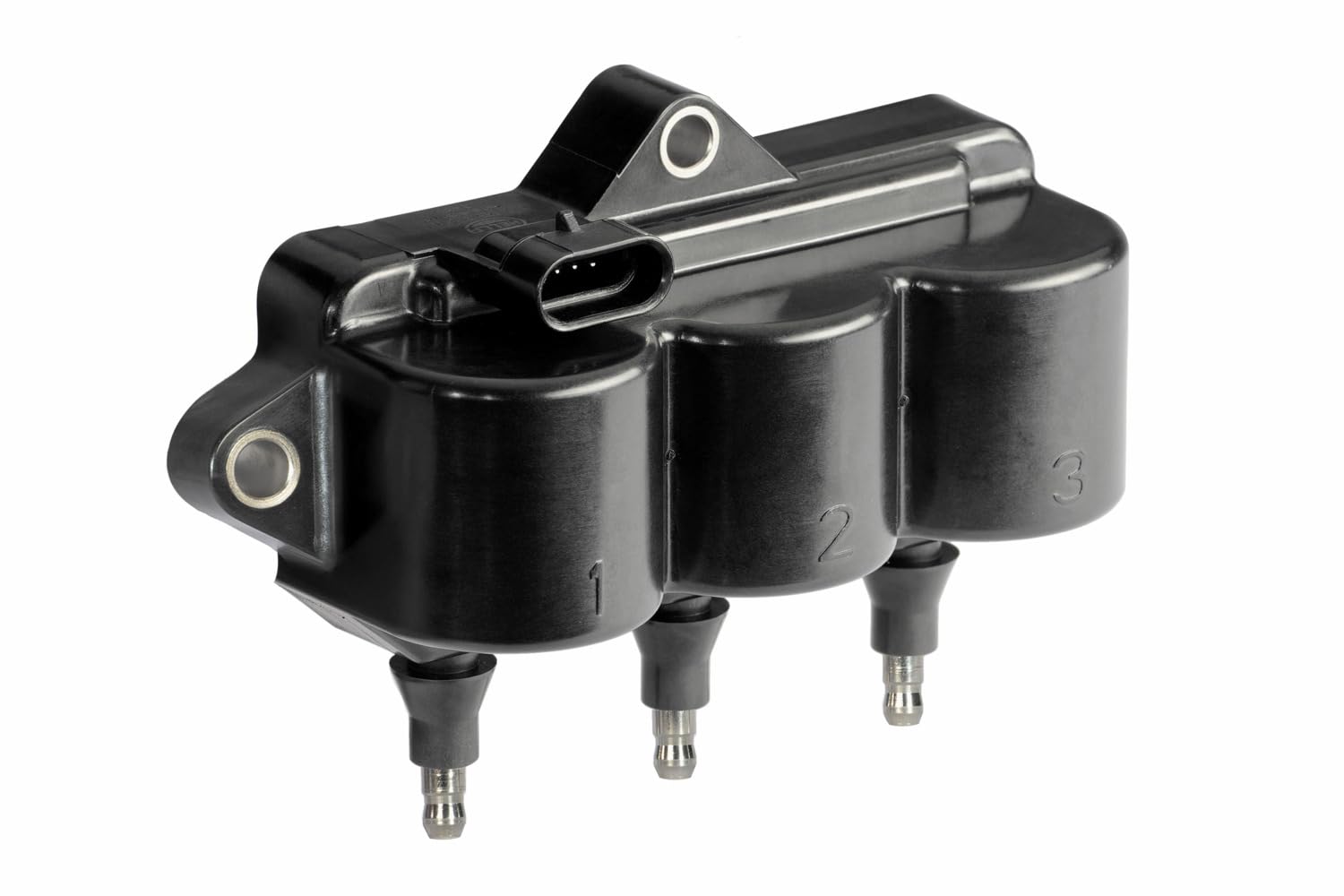 HELLA 5DA 358 168-661 Zündspule - 12 V - 4-poliger Stecker - Verschraubt von Hella