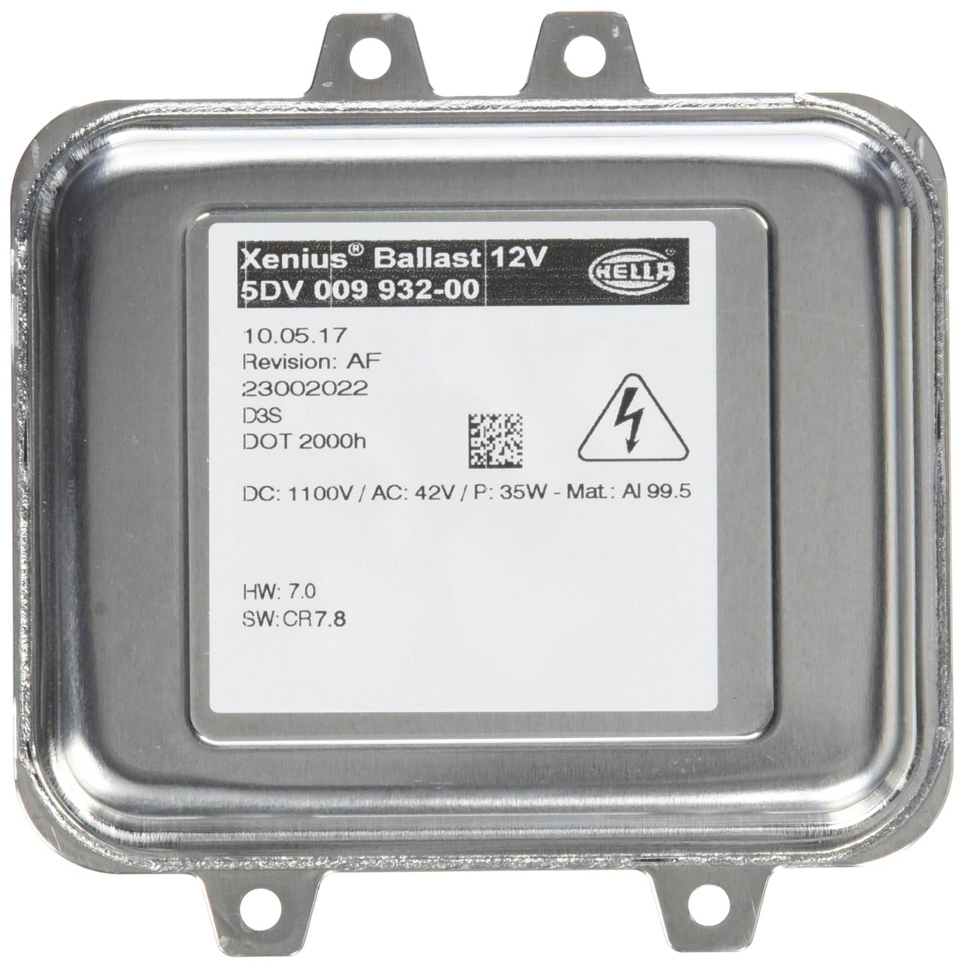 HELLA 5DV 009 932-001 Vorschaltgerät - Xenon - 12V - D3S - ECE - für u.a. Opel Insignia A Sports Tourer (G09), Mehrfarbig/Meereswellen (Ocean Tides) von Hella