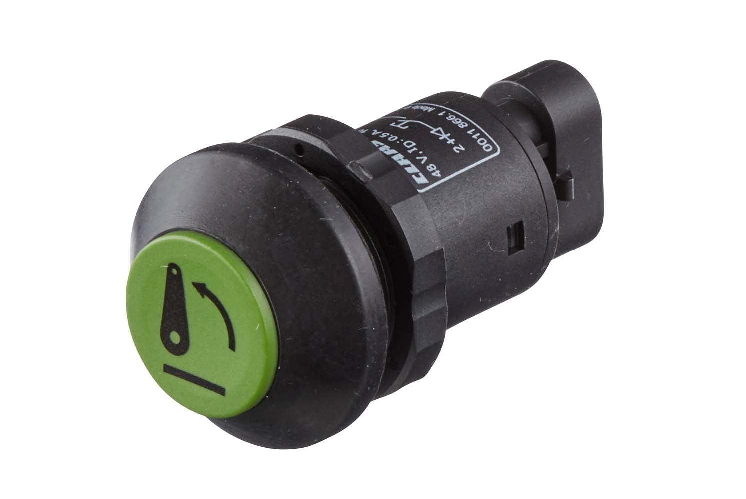 HELLA - Schalter, Heben (Hubwerk) - 48V - tastend - Bohrung-Ø: 30mm - 6EF 004 406-111 von Hella